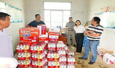 宏景电子抗洪捐赠：同饮一江水 风雨共同舟