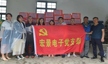 抗洪捐赠再接力：宏景电子党支部抗洪突击队